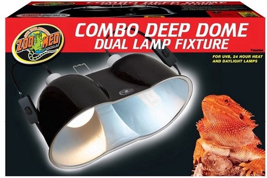 Zoo Med Mini Combo Deep Dome Lamp Fixture - Mini Combo Diepe Koepel Lampenhouder - 100W