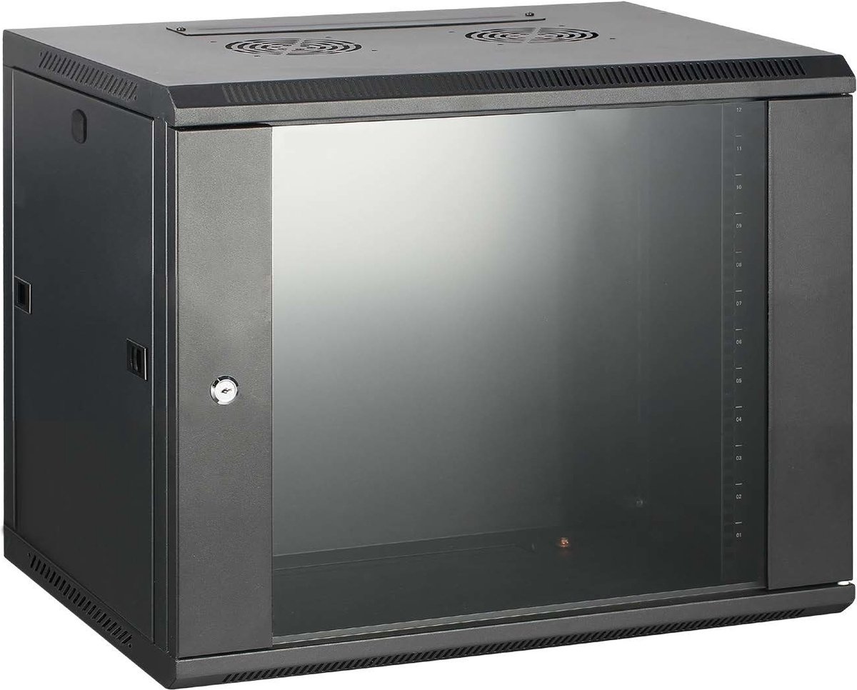 Wandkast 6U 600x 560mm 0 Watt Zwart LogiLink