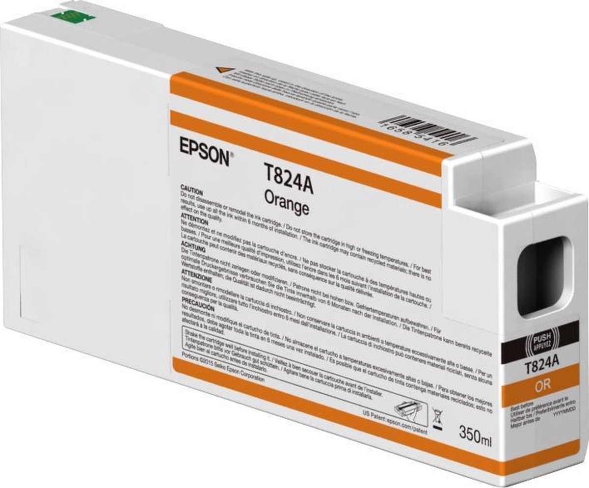 Originele inkt cartridge Epson C13T824A00 Oranje