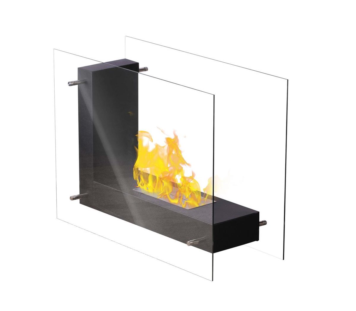 Qlima FFB 8060 - Bio-Ethanol Sfeerhaard - Hoekmodel - Eenvoudig vullen