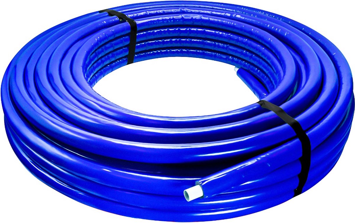 Bonfix - Meerlagenbuis met isolatie - 6mm - PU 20x2mm - 50m - Blauw