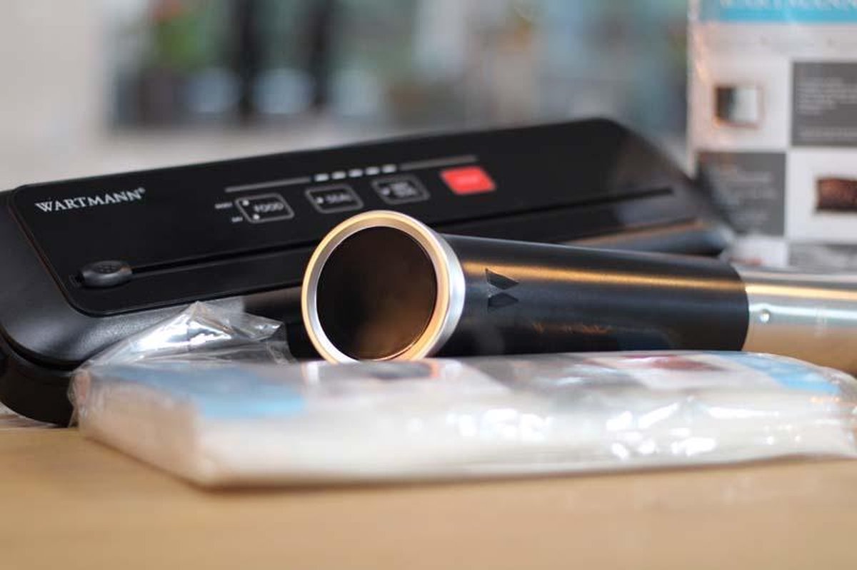 Combinatie set Vacumeer machine met sous vide stick Wartmann