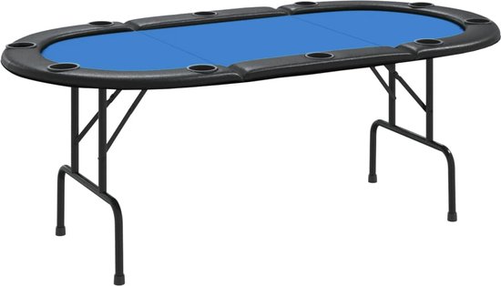 vidaXL-Pokertafel-voor-10-spelers-inklapbaar-206x106x75-cm-blauw