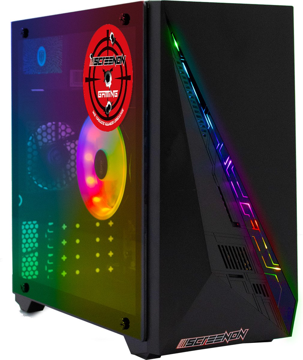 ScreenON - Game PC - AMD Ryzen 3 - 240GB M.2 SSD - Radeon RX Vega 8 - GamePC.X100128 + WiFi & Bluetooth