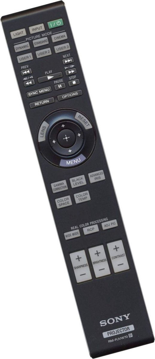 Sony RM-PJVW70 / 1-487-097-12 compatibele Beamer Afstandsbediening