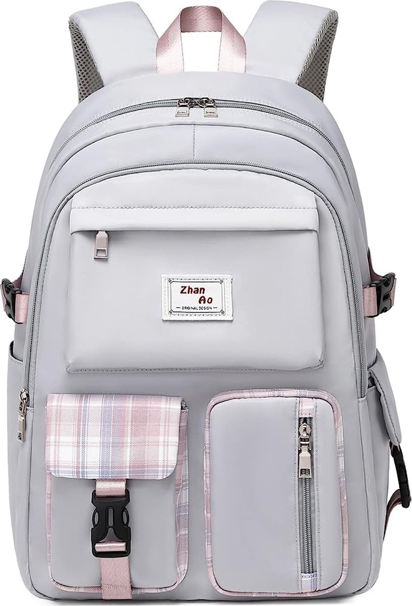 Casual Rugzak Meisje Schooltas Jongen Daypacks Grote Laptop Tas Studenten College Daypacks Boekentas fit 15.6 inch Laptop Tieners Reizen Lente Uitje Winkelen Rugzak Waterdicht Polyester