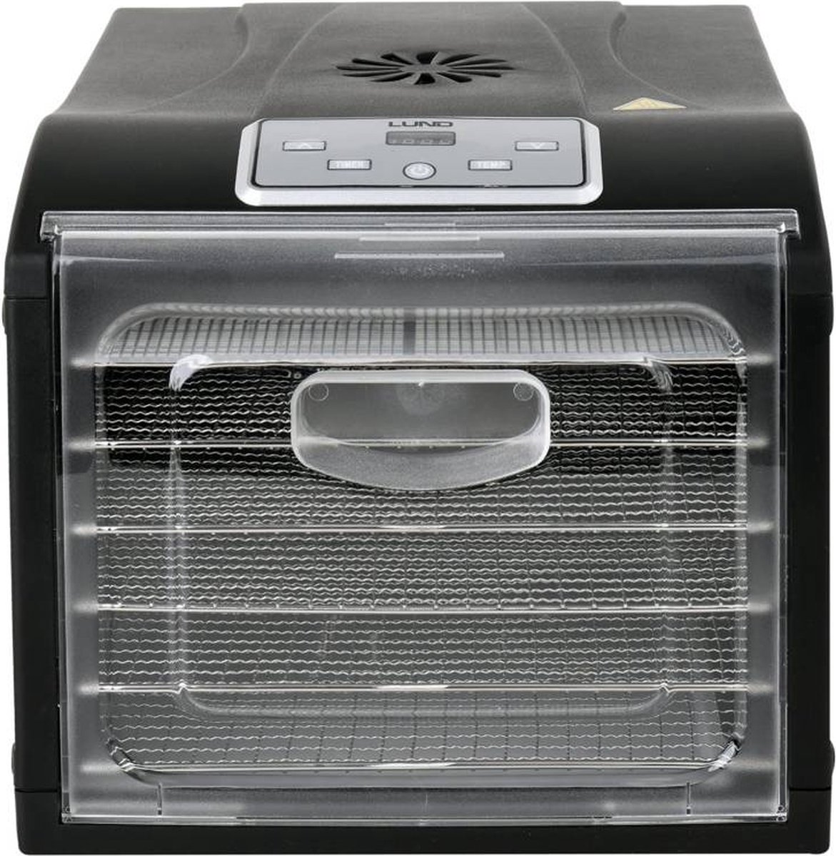 Lund Voedseldroger - Droogoven - RVS - 500W - 6-Laags - 8 Hitte-niveaus - 35° - 70°C