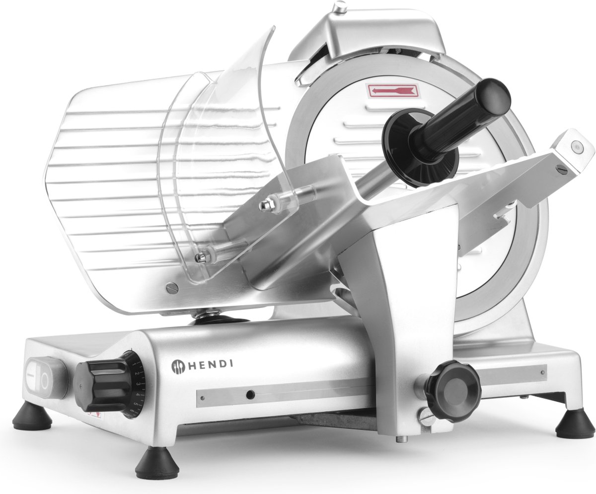 Hendi Vleessnijmachine - Profi Line - Professionele Snijmachine - Mes diameter: 25cm - RVS - 230V / 320W - 48,5x42x(H)39,5cm