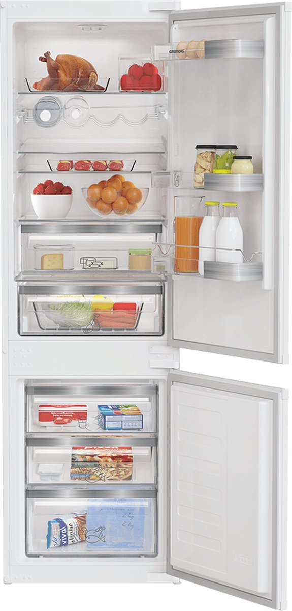 Grundig GKMI25730N - Inbouw Koel-Vriescombinatie – 5 jaar garantie