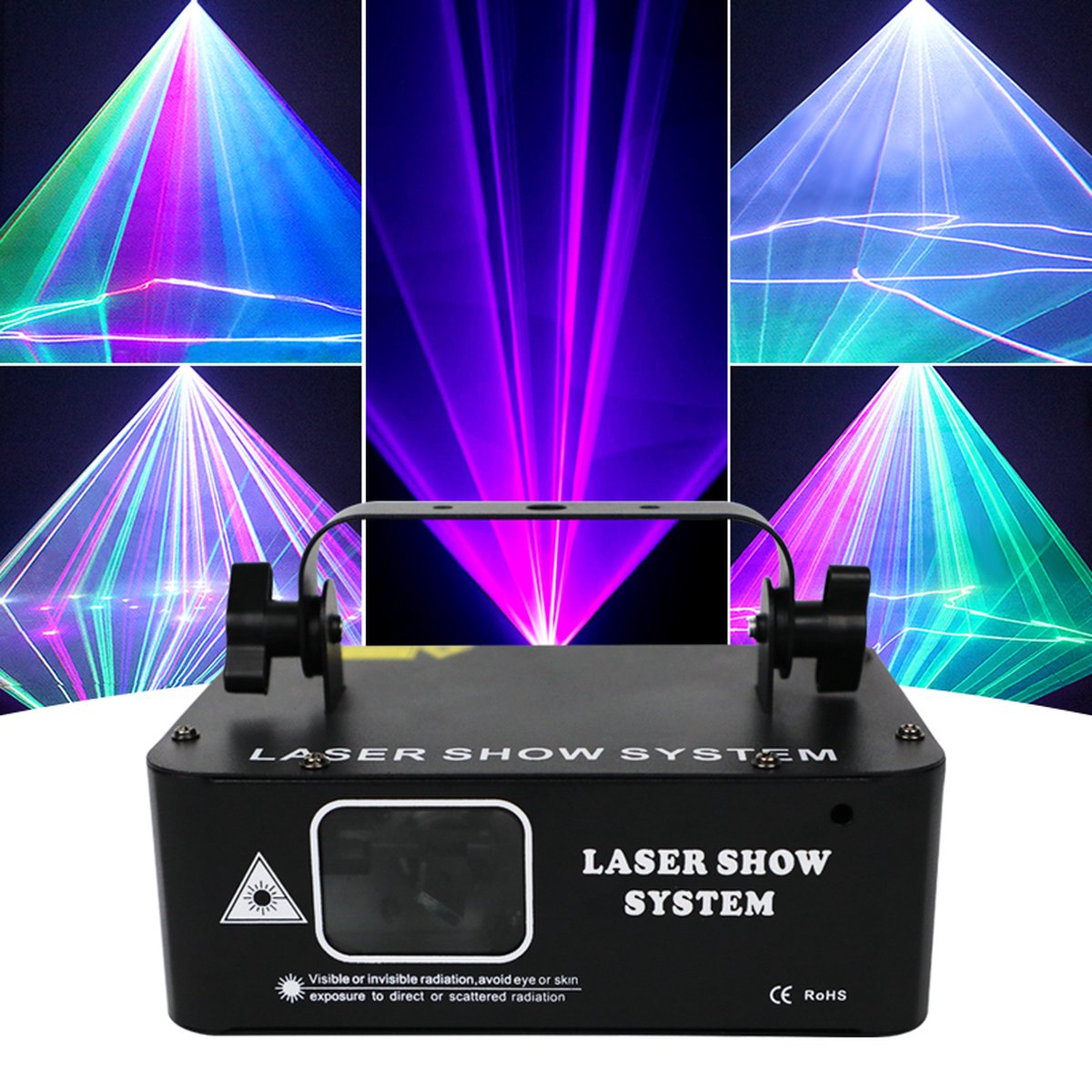 YPE x YourPartyEquipment - Disco Lichteffect - Party Laser - Disco Lamp - Mega Party Laser - Geluid gestuurd en DMX ondersteuning