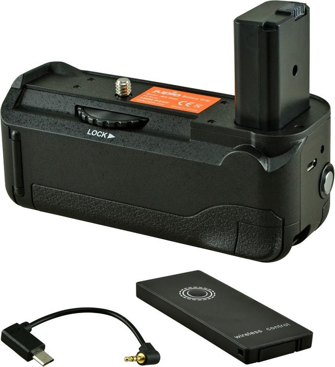 Battery Grip for Sony A6000 / A6300 + Cable