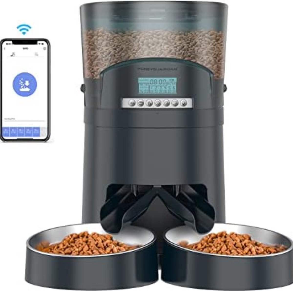 Voerdispenser Kat - Voerautomaat Kat - Automatische Voerbak Kat - Blauw