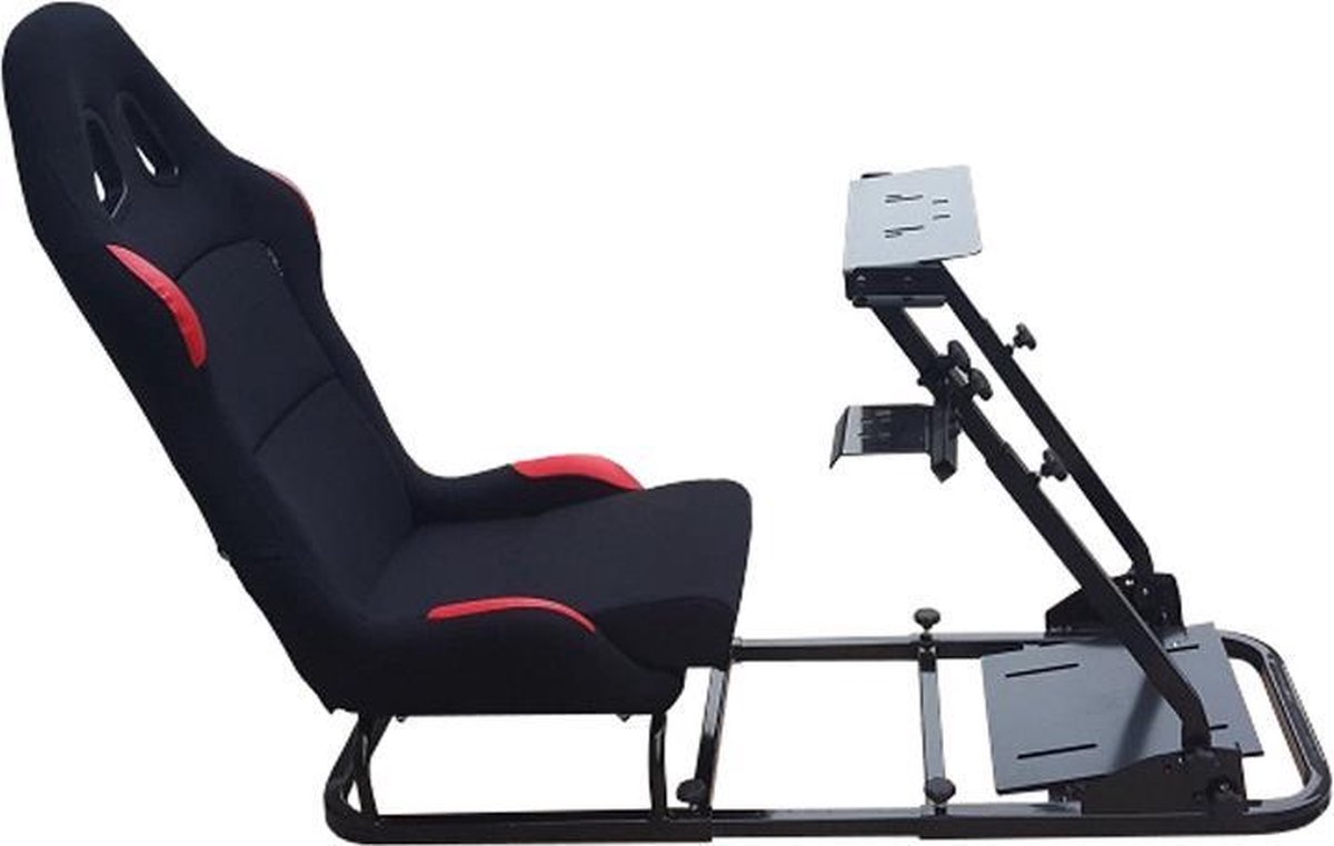 Autostyle Game-simulator Met Opvouwbare Sportstoel Zwart