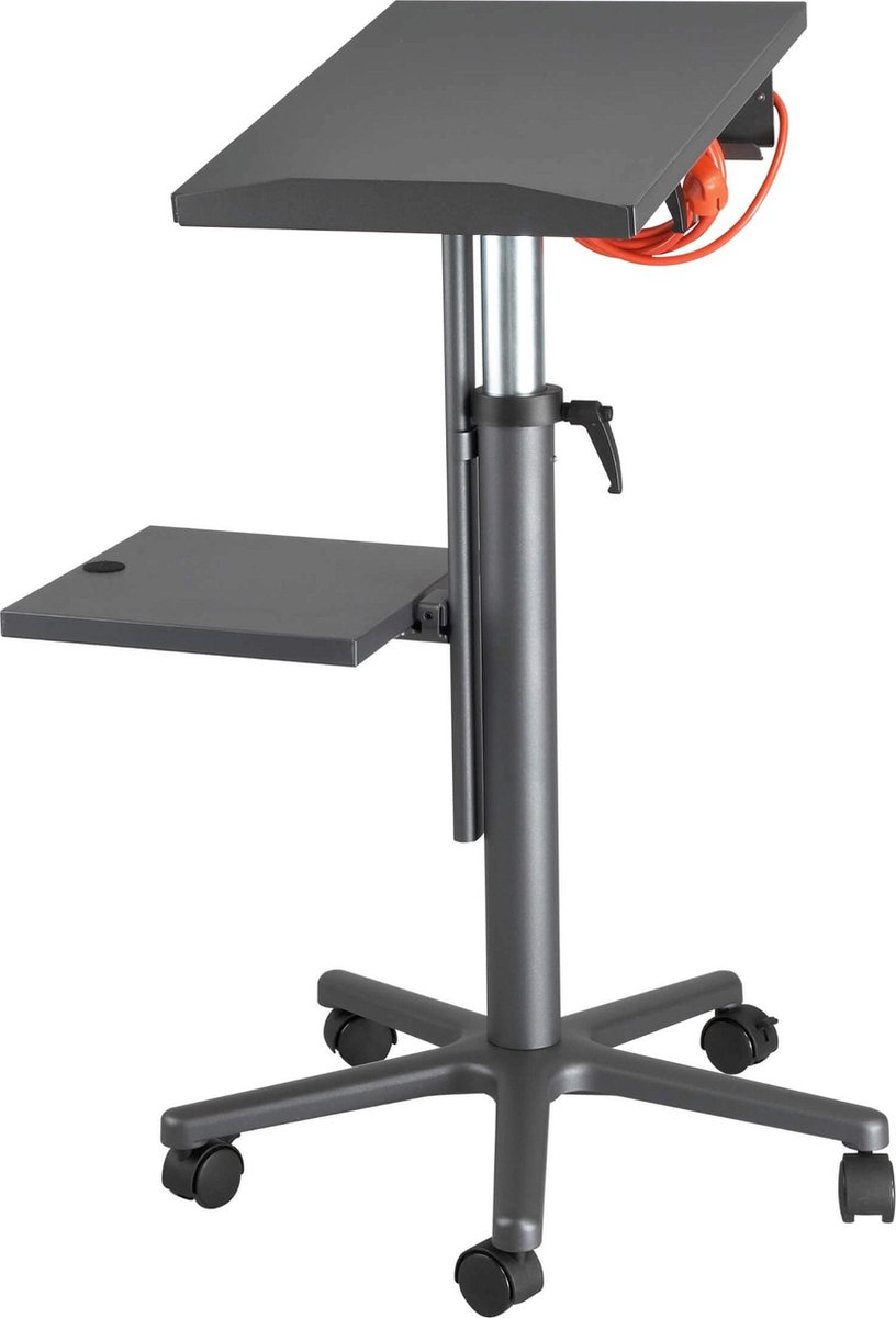 Beamertafel pro, incl. stekkerdoos, melamine - Antraciet