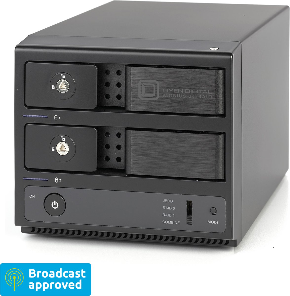 Oyen Digital 32TB Mobius 2C RAID 2-Bay USB-C Hard Drive Array