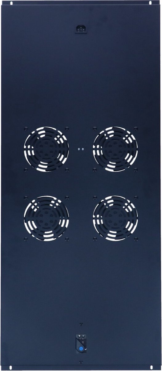 DSIT Fan-pakket met 4 ventilatoren en thermostaat geschikt voor 1200mm diepe serverkasten