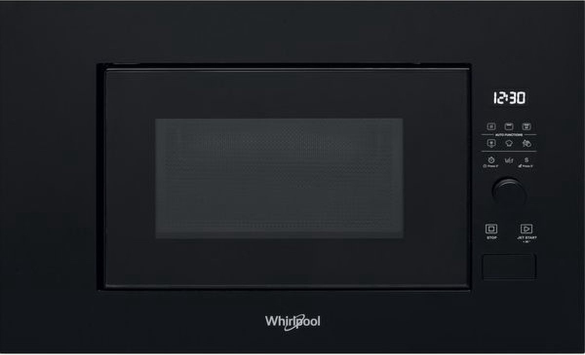 Whirlpool Solo-magnetron met Grill | Model WMF200G NB | Inbouw | 20 liter | 800 W | Zwart