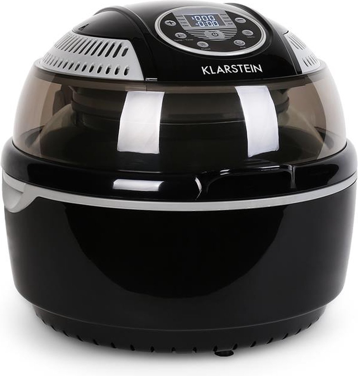 VitAir Heteluchtfriteuse zwart 1400W grillen bakken 9 Liter