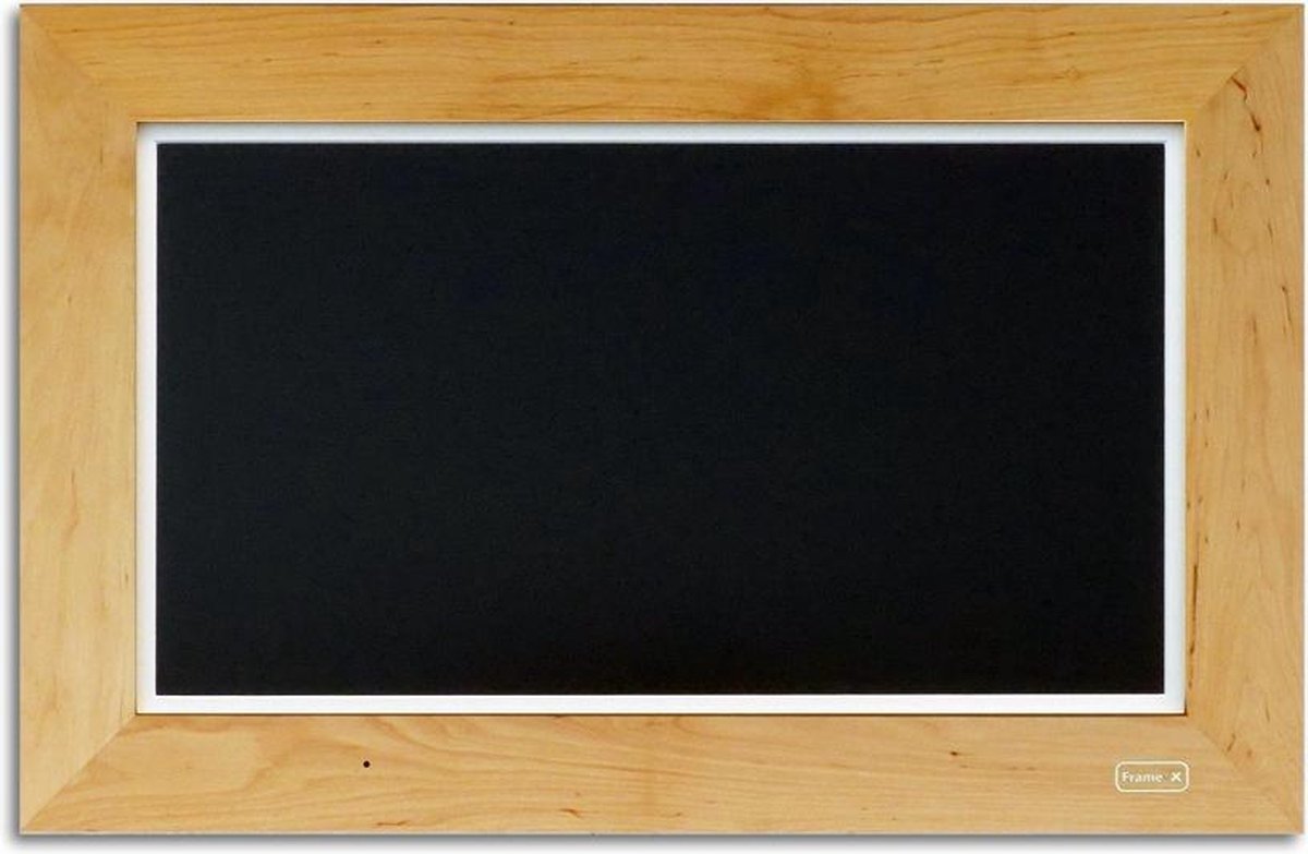 FrameXX Home240 (hout lijst) - luxe digitale fotolijst met wifi - 24 inch