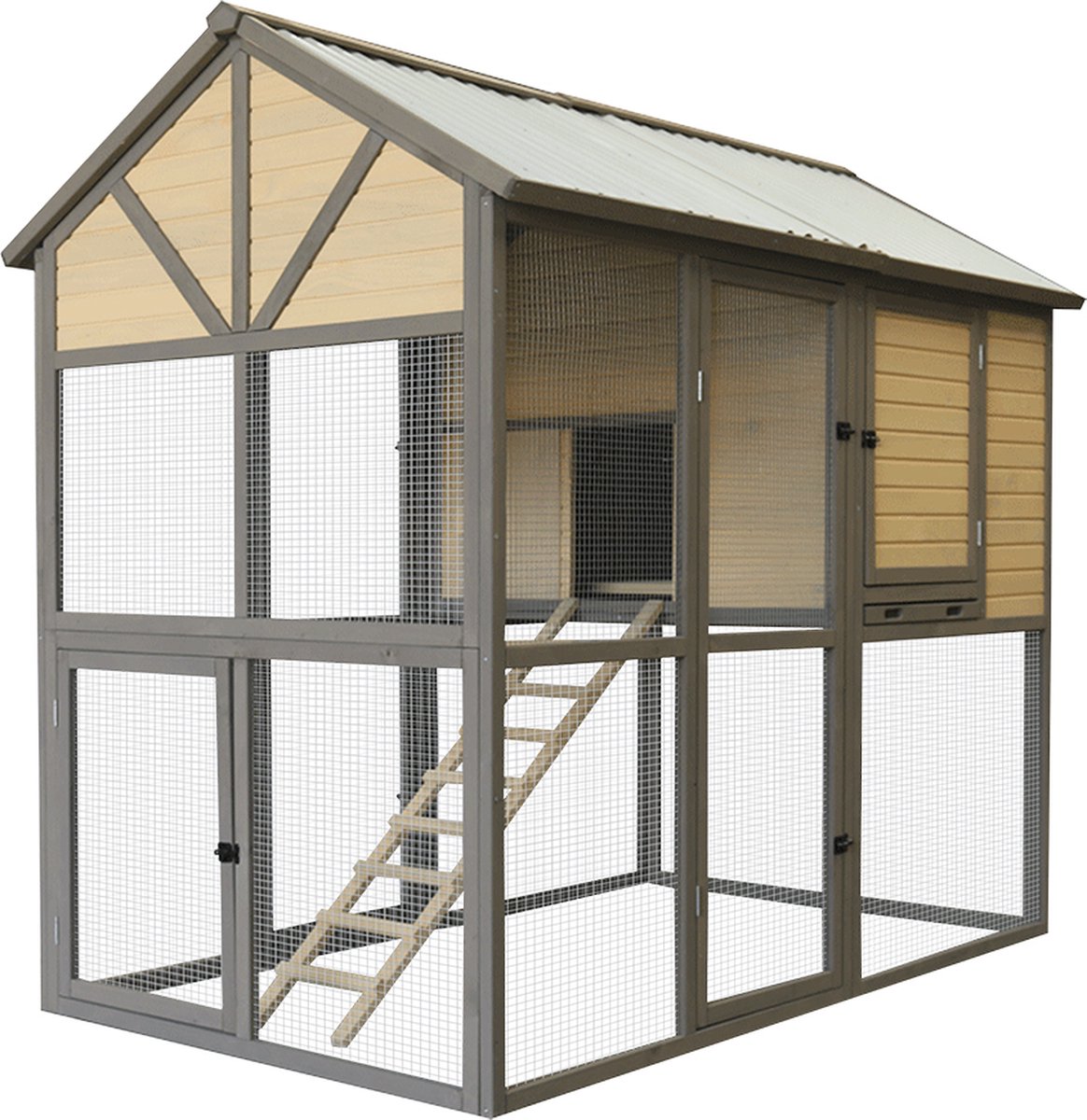 Woodland kippenhok lodge country 209x128x183CM