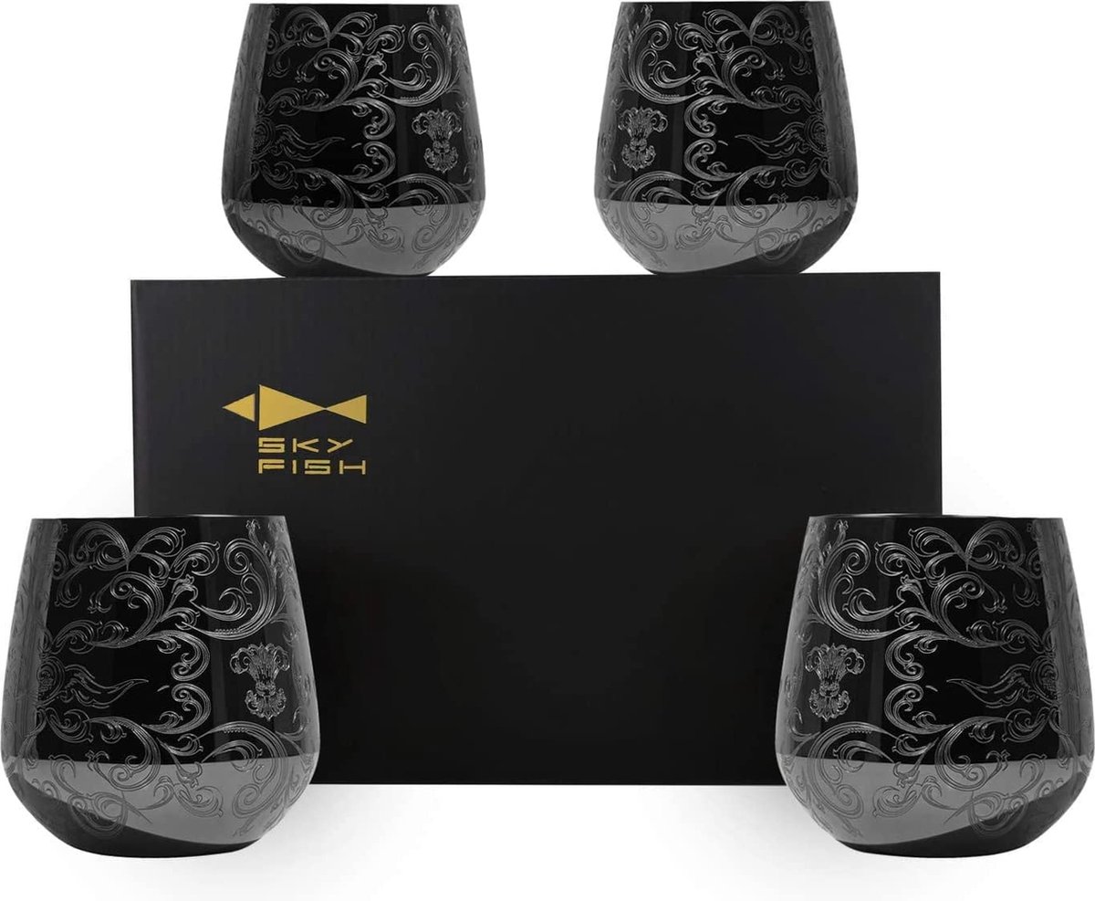 stainless steel wine glasses - royal style wine cups / High Quality - - Perfect for Home, Restaurants and Parties - Champagne Glasses \ Premium product / Tonic Cocktail Glasses