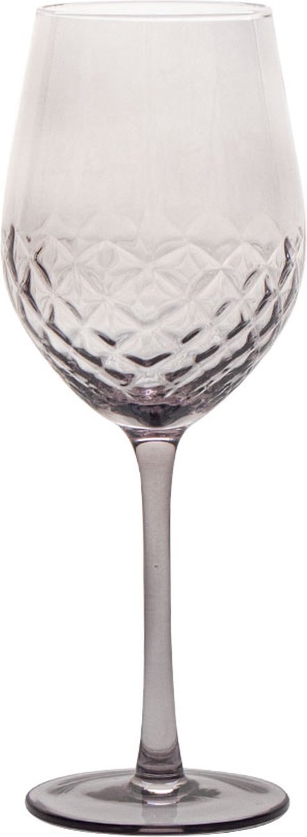 Vikko Décor Majestic Collection - Set van 6 Wijnglazen - Grijs