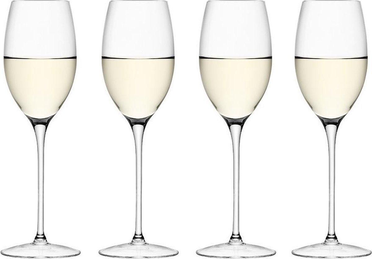 L.S.A. Wine Wijnglazen Wit - 340 ml - Set van 4 Stuks