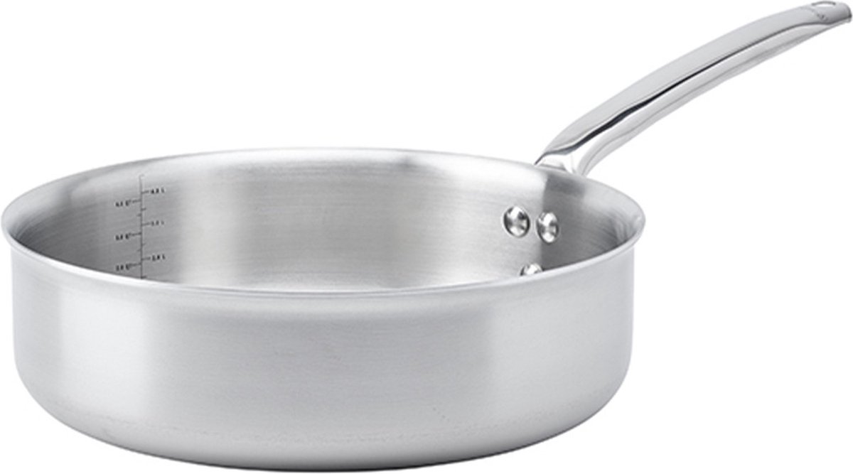De Buyer Alchimy Rechte Sauteuse - Rvs - 28cm