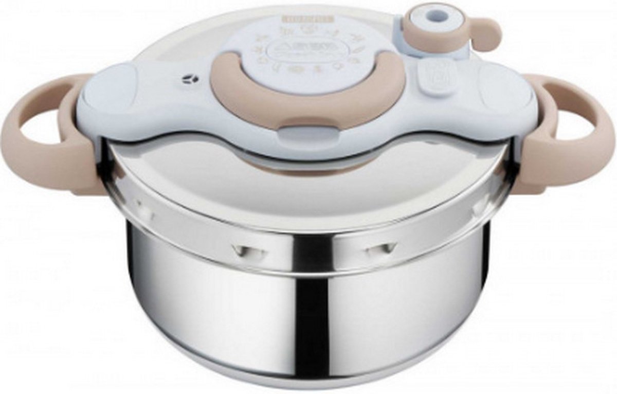 SEB Clipso Minut Eco Respect, 4,5 l, Keramisch, Gas, Halogeen, Verzegelde plaat, Roestvrijstaal, Roestvrijstaal