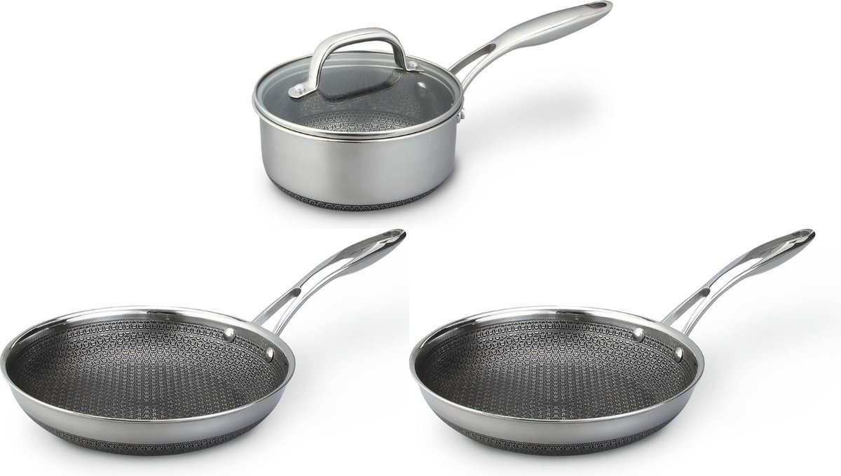 Westinghouse - Black Signature - Pannenset - Koekenpan 20 + 24cm - Steelpan 20cm - Inductie