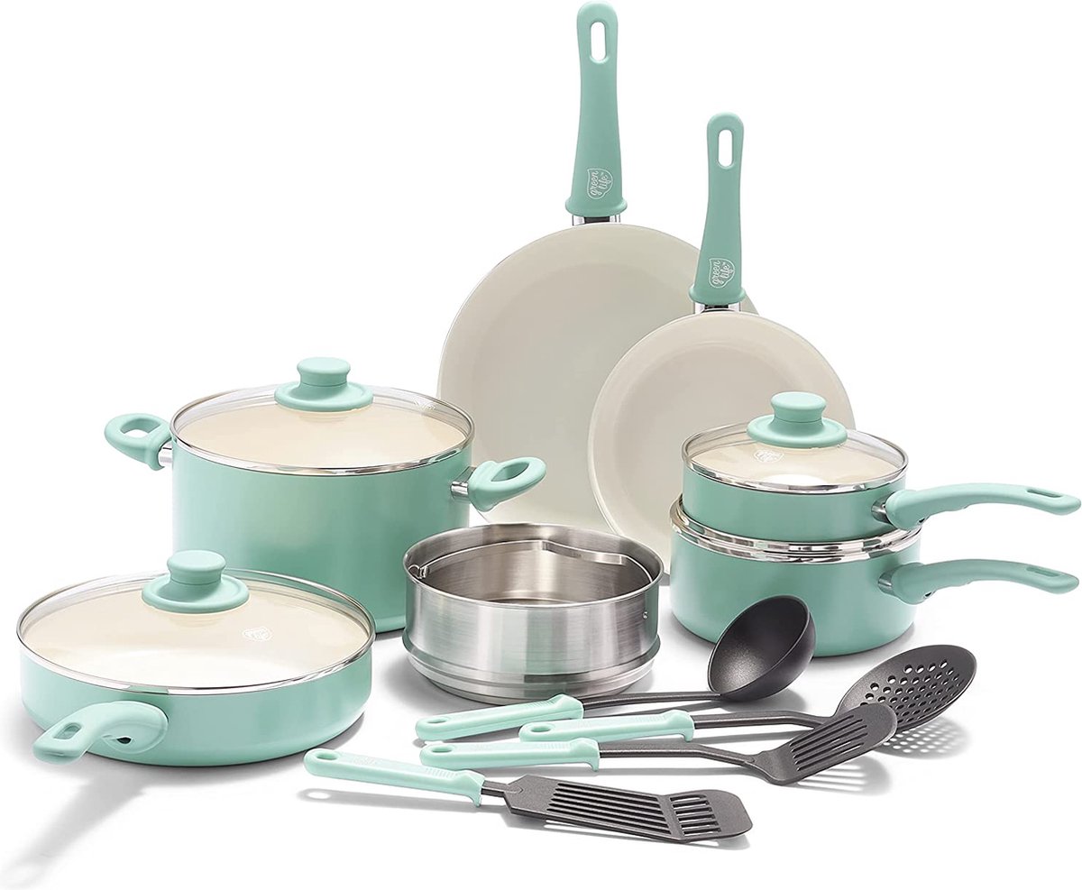 kookpotten / pannen set - Non-stick / Koekenpannenset, frying pan set, PFAS-vrij, vaatwasserbestendig