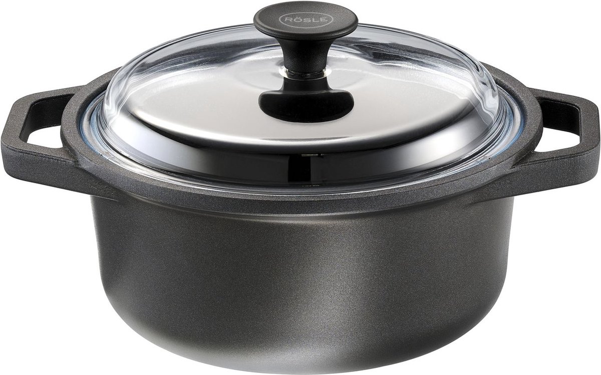 Braadpan, Ø 24 cm, 3.9 L, ProResist Non-Stick, Incl. Handvat Beschermers - Rösle | Cadini