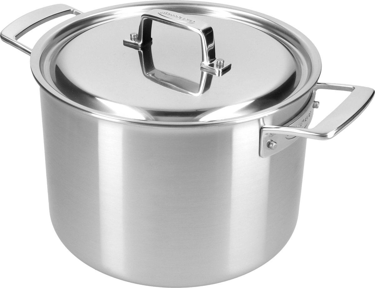 Demeyere Essential 5 Soeppan – Inductie – 24 cm – 8L Inhoud - Deksel Inbegrepen