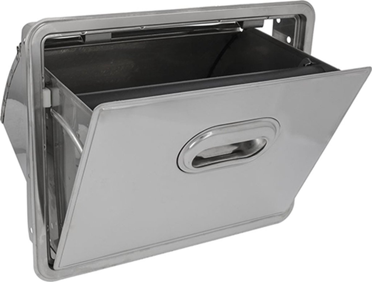 Priolinox Uitkloplade RVS - Kantelbaar inbouw - 345x240x270mm