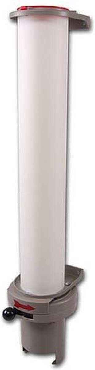 Koffiebeker Dispenser / Bekerhouder voor aan de muur / 180ml kartonnen koffiebekers. Bekerhouder met hendel.