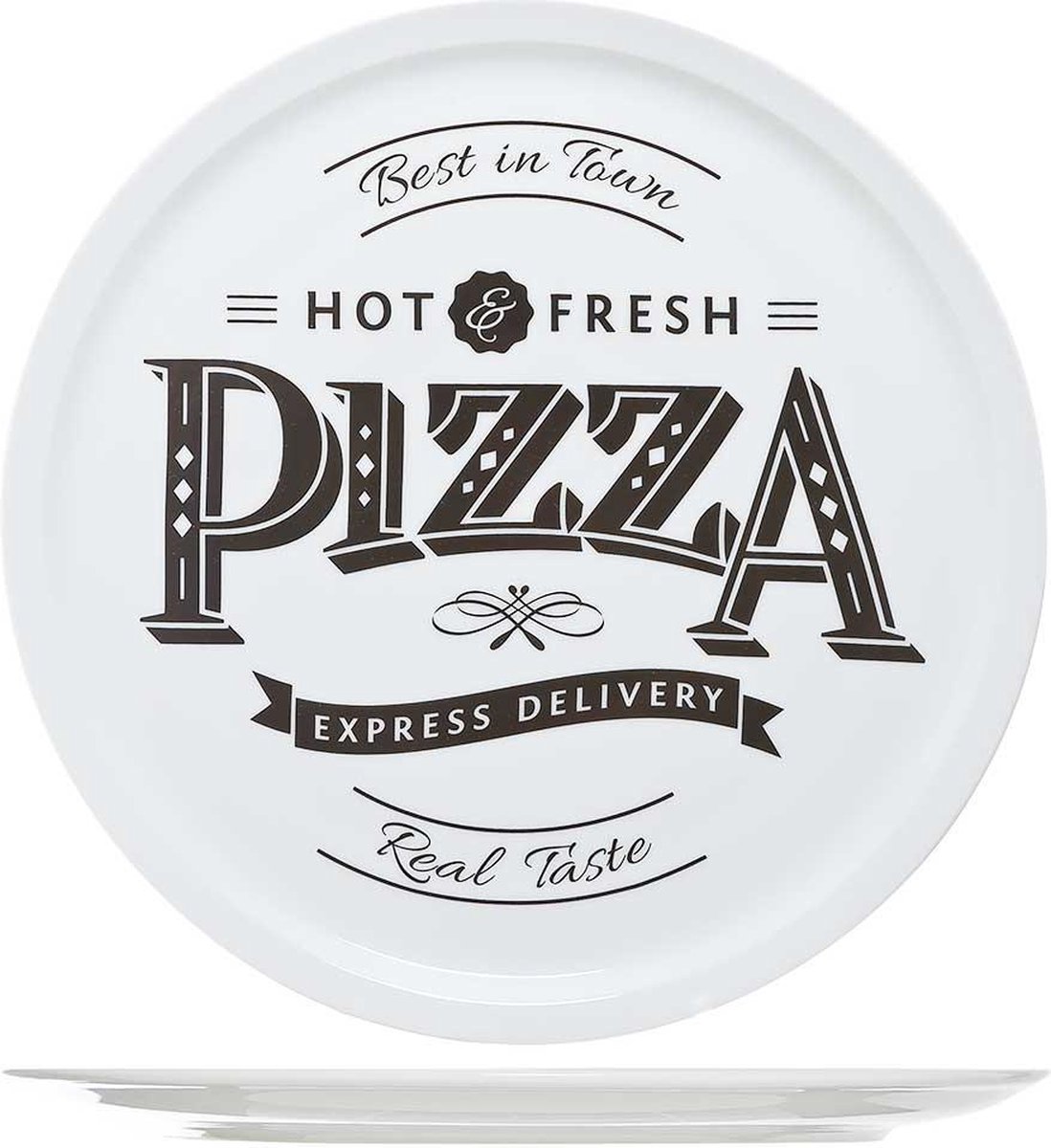 Cosy&Trendy Pizzabord 'Hot&Fresh'  - Ø 30 cm - Set-6
