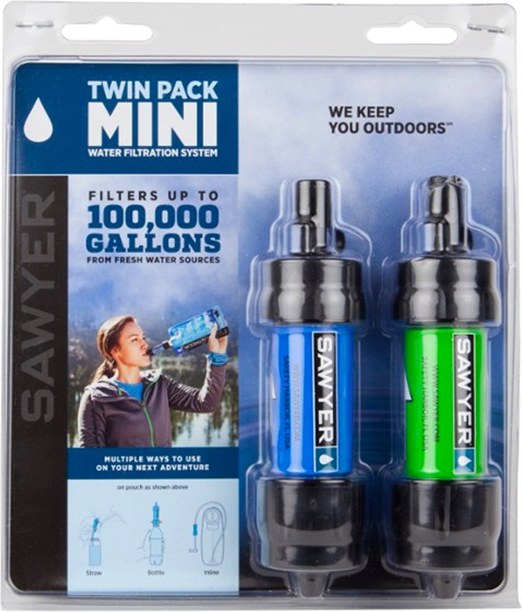 Mini SP128 Waterfilter Set - Blauw + Groen