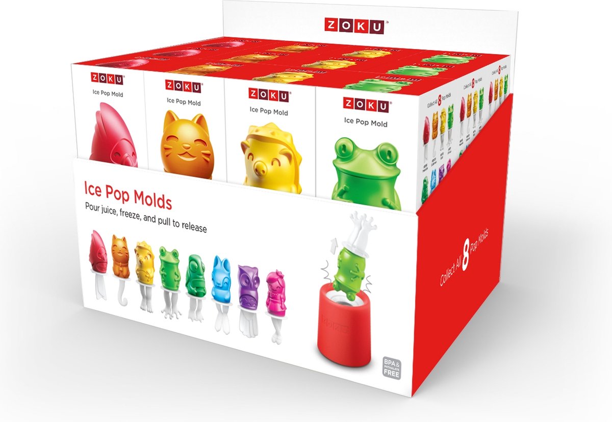 Zoku Icelolly Pop Maker Set van 24 Stuks