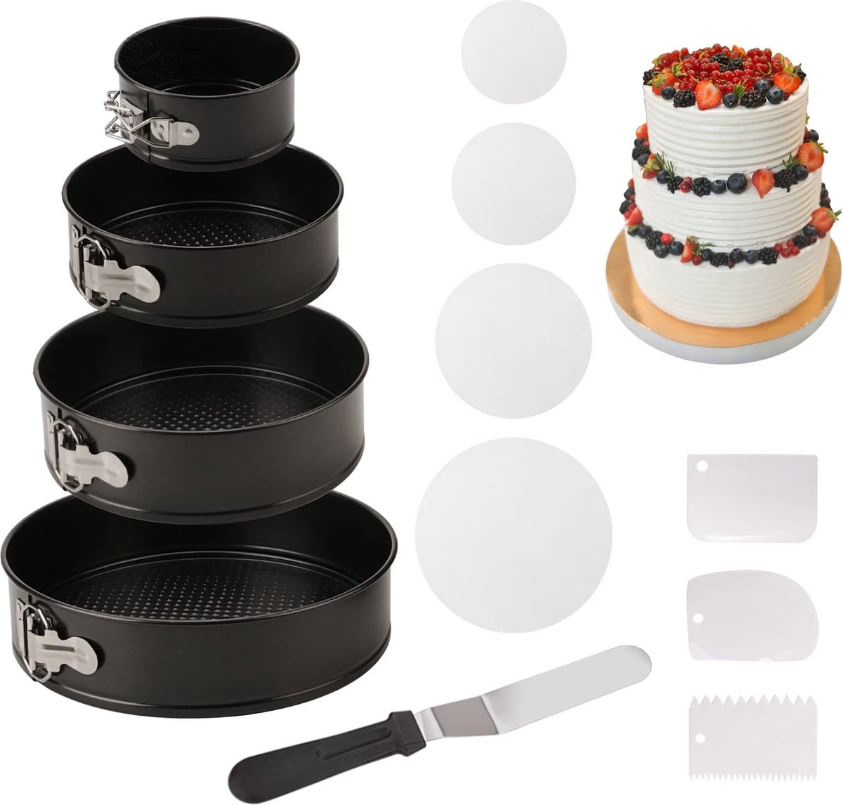 Bakset - Taart Decoratie set - Taart bakken - Verjaardagstaart - Taartdecoratie  - Cake Decoration Set – Baking Set