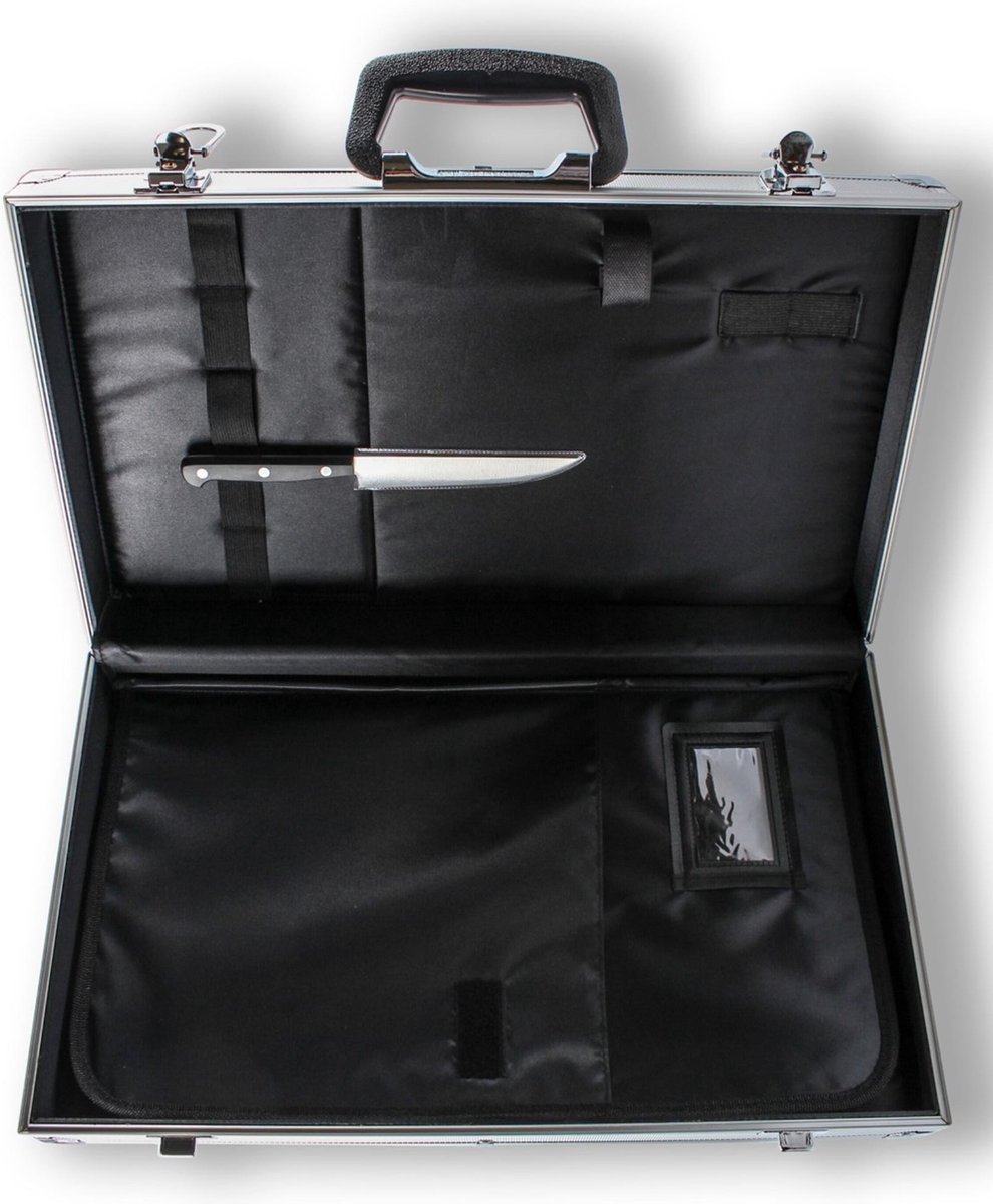 Messen Magneetkoffer - Aluminium - inclusief opberghoes voor gereedschappen - 47 x 27 x 9 cm (L x B x D)