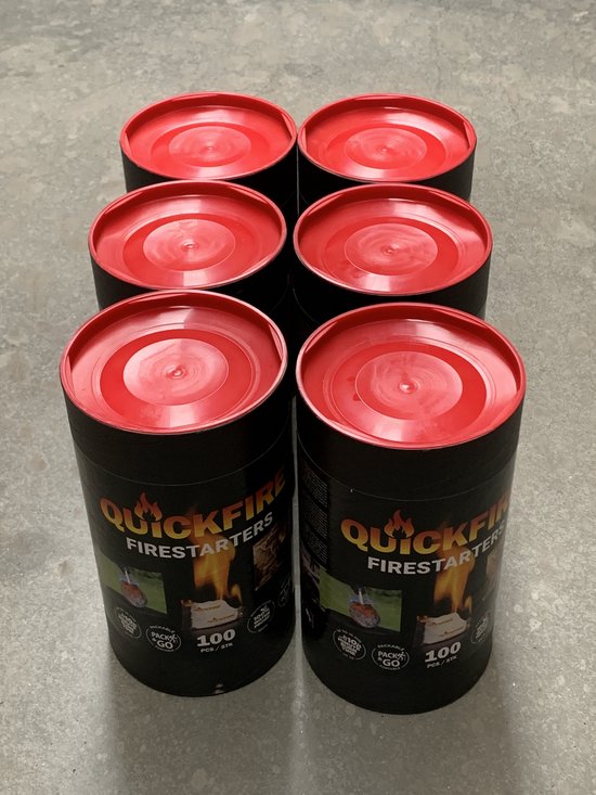 Quickfire - Burner - 600 stuks - aanmaakzakje - koker - vuur starten