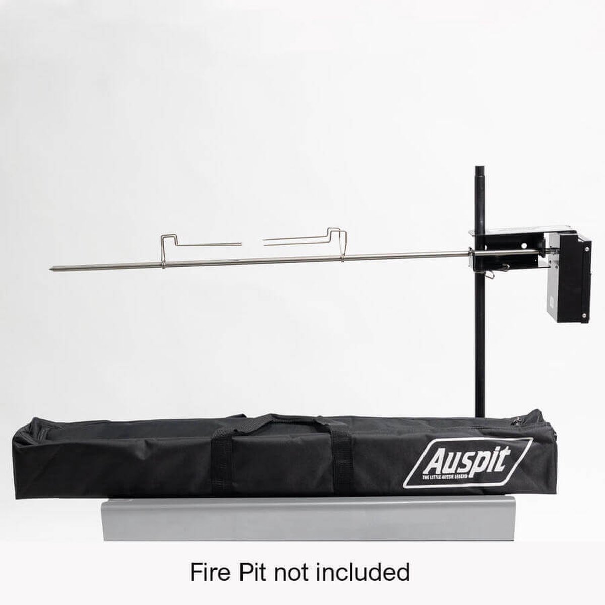 Auspit "The little Aussie Legend" Basis Set - autonoom draaispit - rotisserie set