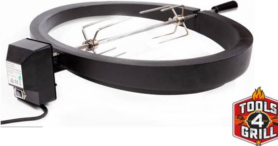 Tools4Grill draaispit | Grilspit | Rotisserie TBV 18 inch BBQ 45,5 cm buitenmaat