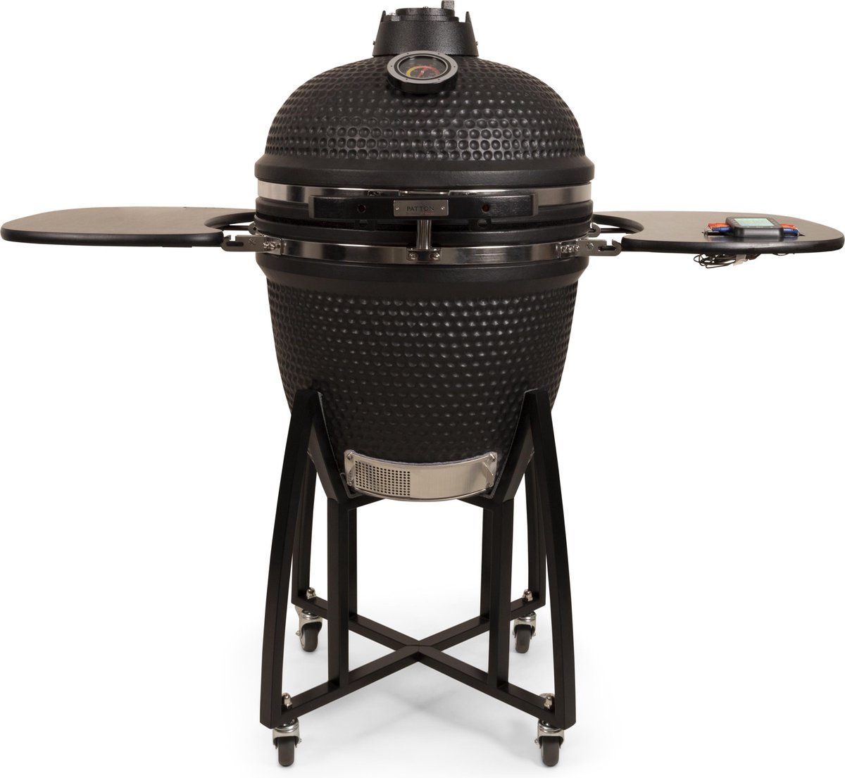 Patton Kamado Premium Grill 21 inch incl. 6 voudige bluetooth Thermometer en multi-cooking systeem