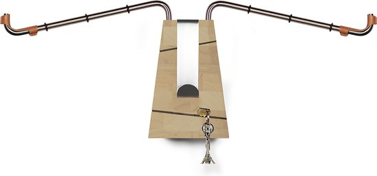 Opossum Elk-Fiets-Ophangsysteem-Beuken/RVS-75 cm