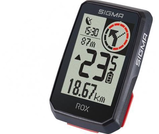 GPS Fietscomputer Sigma ROX 2.0 GPS met standaard stuurhouder - zwart