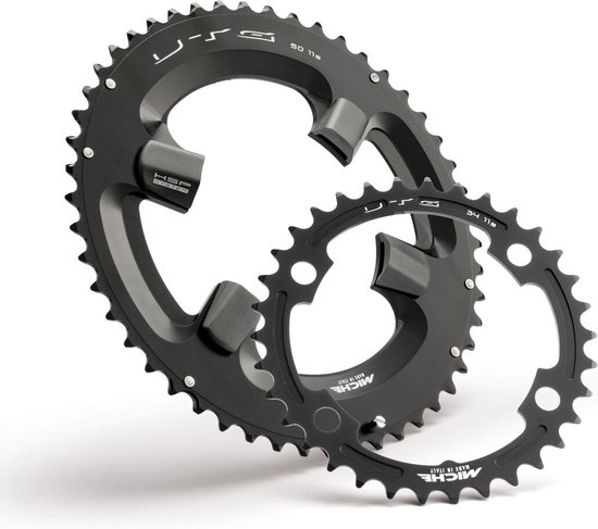 Miche Kettingbladen Shimano 36/52t 11s Utg Zwart