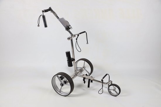 CHRISTMAS SALE - GRATIS RANGEFINDER t.w.v. € 249,00 van 06-12-23 / 31-12-23 | Golfted Elektrische RVS Golftrolley GT-FR (VOUWBAAR) MET afstandsbediening inclusief 10 accessoires