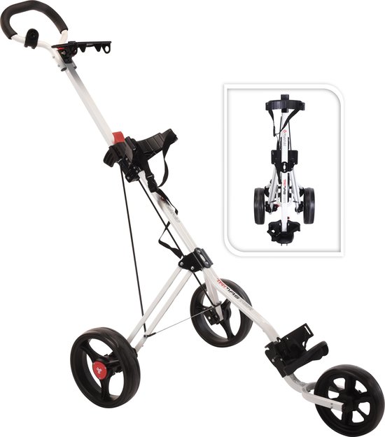 FastFold TriMaster Golftrolley - Wit