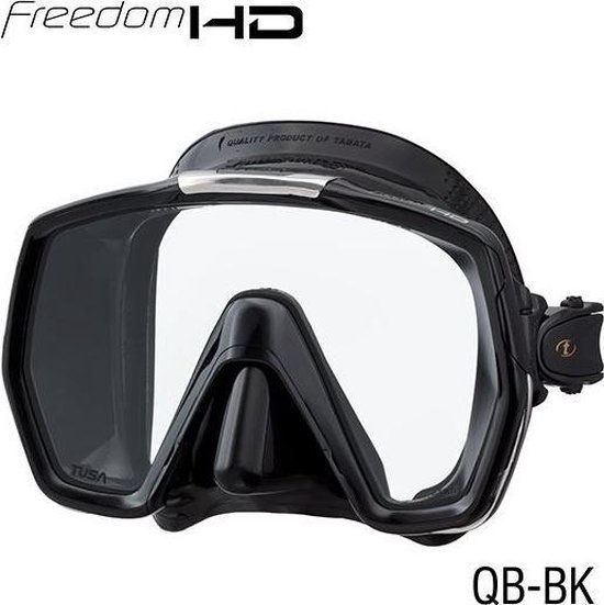 TUSA Snorkelmasker Duikbril Freedom HD M1001QB -BK - zwart/zwart